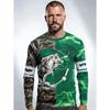 Summer Men's 3D Printed Crew Neck Long Sleeve T-Shirt Fashion Versatile Breathable Trend Casual