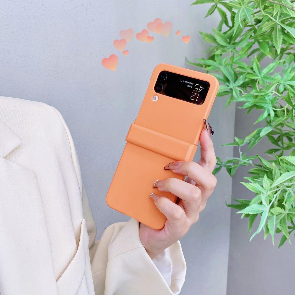 Mattierte Hautfreundliche Rundumhülle für Samsung Galaxy Z Flip 4 Hülle Zflip3 Stoßfeste Hartschale für Samsung Z Flip 4