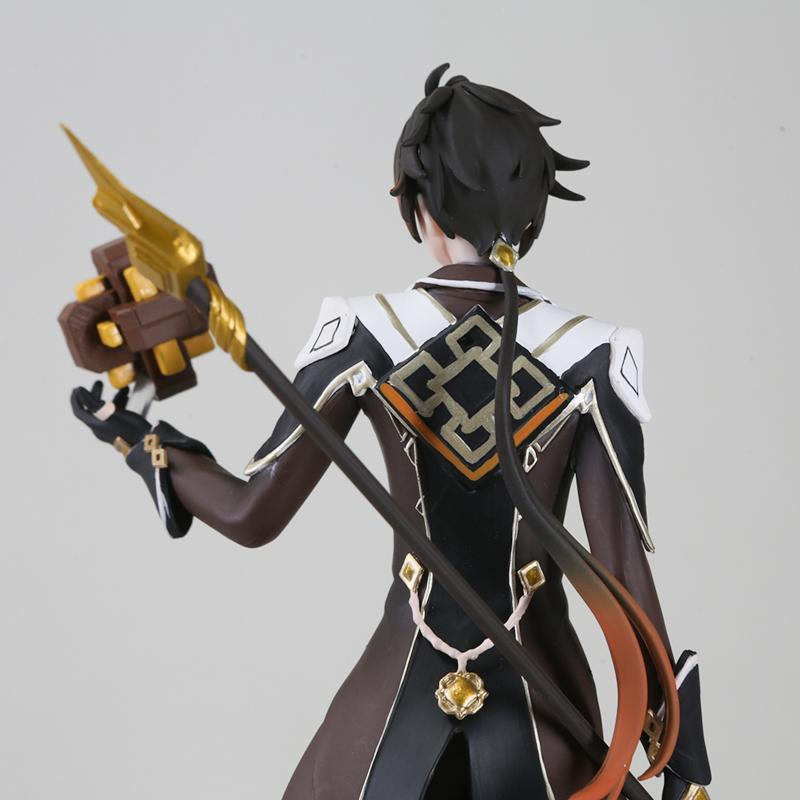 28cm Anime Genshin Impact Zhongli Anime Figure Collection Model Doll Toy Gift