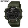 Sanda Men's & Women's Multifunction Waterproof Shockproof Watch with Alarm