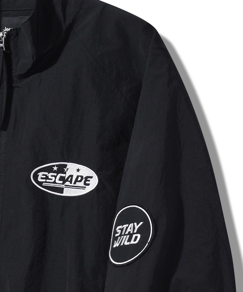 Jeep Rush Nylon Racing Jersey Zip-Up (Jq5Jpu202Bk)