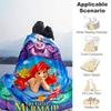 1pc, Princess Ariel & Ursula Blanket Soft Throw for Outdoor, Gift Idea, Living Room, Travel, Camping