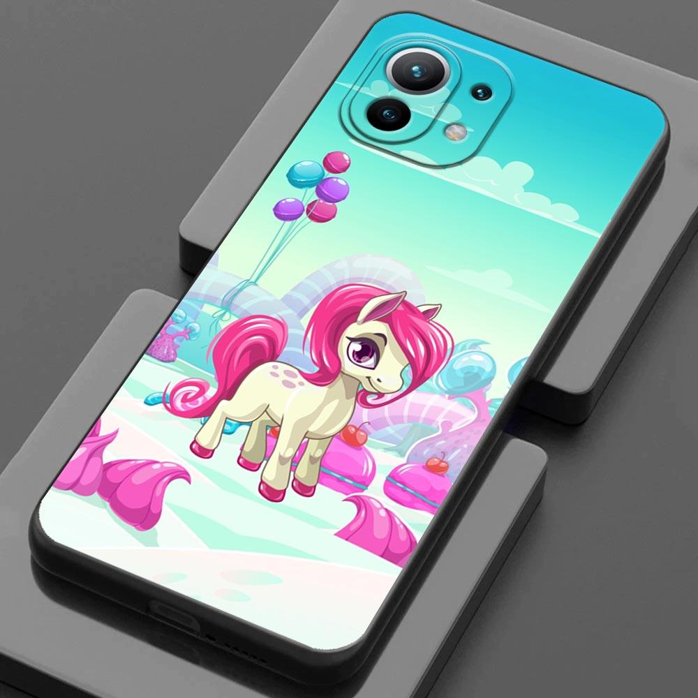 Handyhülle für Xiaomi Mi 11 Lite 5G NE 11i 11X 11T 12 Pro Poco F1 F3 X3 GT X4 NFC Pro Hüllen Cover Cartoon Regenbogen Einhorn Tier