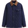 Puffer Jackets Men's Lapel Moderate Quilted Padded Jacket 791906