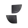 Automotive Door Speaker Cover Black Grille Plastic Replacement Easy Install Accessory for Sound System Enhancement