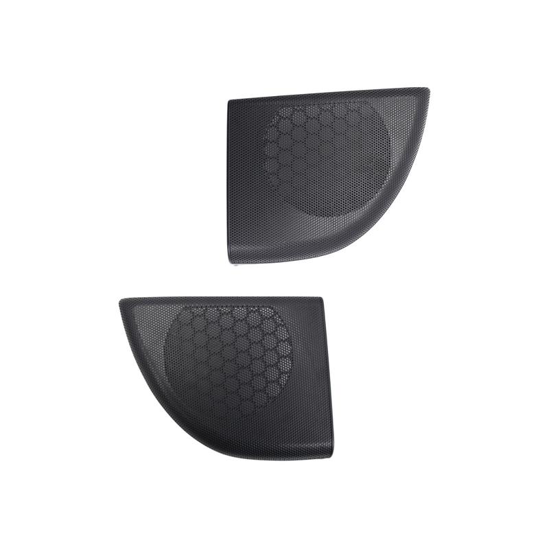 Automotive Door Speaker Cover Black Grille Plastic Replacement Easy Install Accessory for Sound System Enhancement