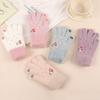Women Winter Warm Gloves Snowman Embroidery Glove Touch Screen Mittens