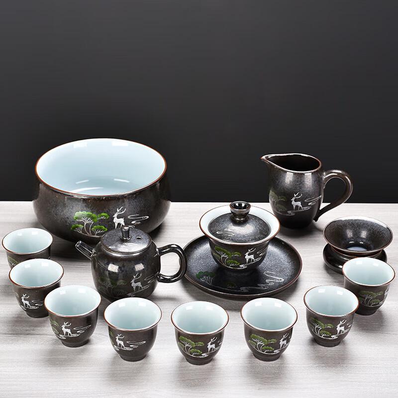 

Chaxun Light Luxury Chinese Ceramic Tea Set