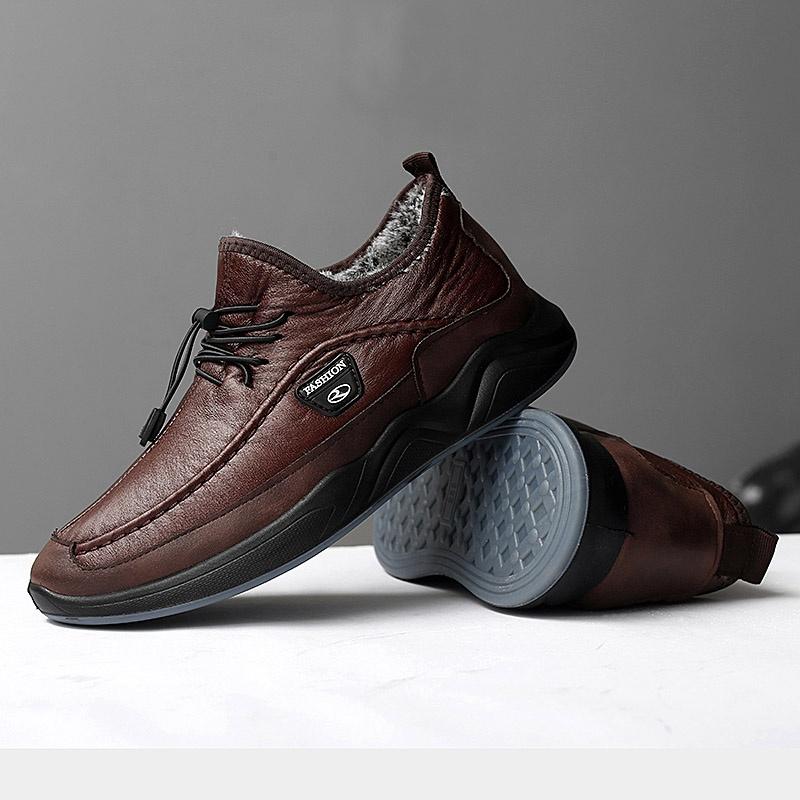 Zimní plus sametové pánské neformální bavlněné boty Staré bavlněné boty Outdoorová obuv