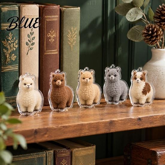 Desktop Decorative Ornaments with 24 24-Day Christmas Calendar 2026 Alpaca Advent Countdown Set 2D Acrylic