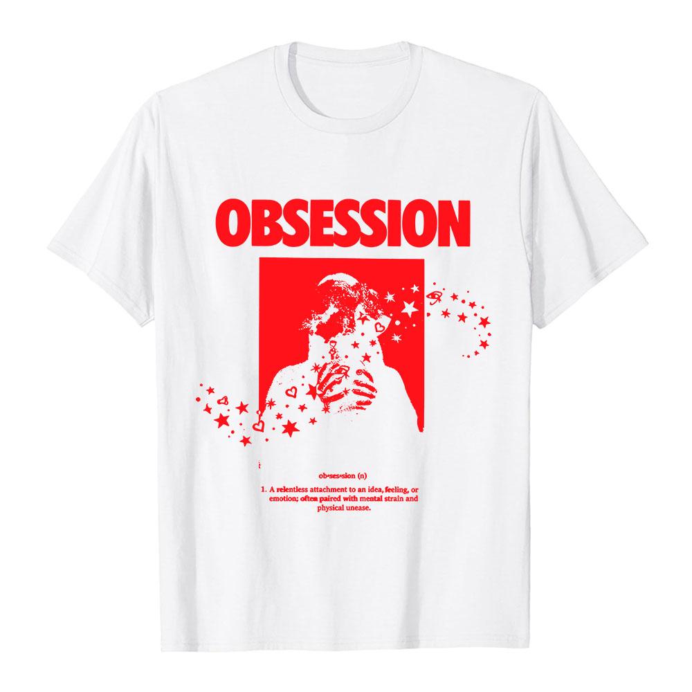 T-shirt a maniche corte Ossessione per il Cinema Cotone Morbido Uomo Donna T-shirt Unisex Streetwear Merchandising Grafico Moda Girocollo Abbigliamento Largo