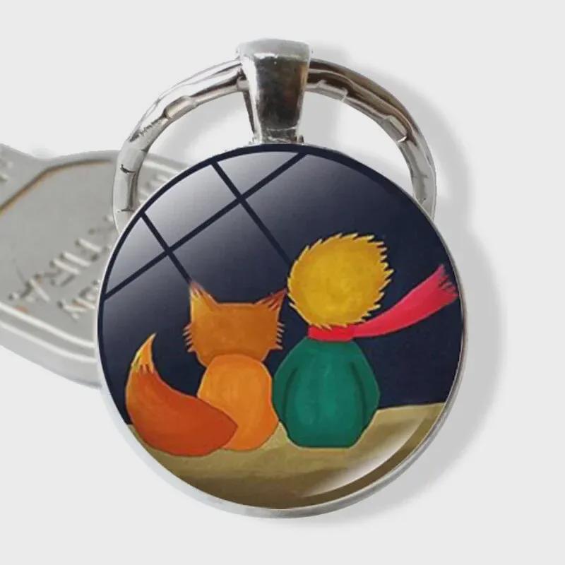 Cross-border Little Prince Time Gem Metal Keychain: European & American Style Pendant Gift