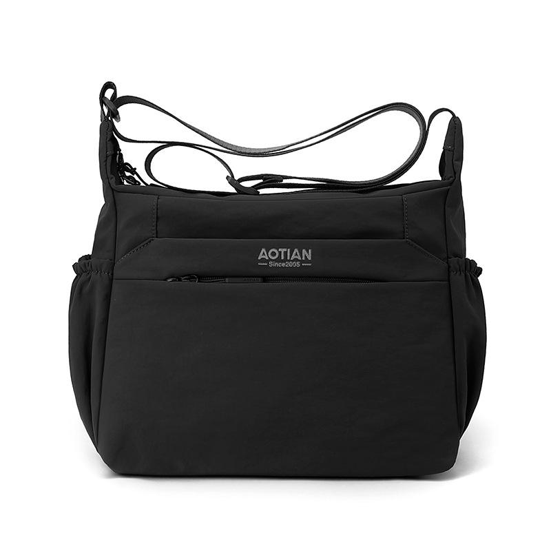 Casual Nylon Crossbody Shoulder Bag with Side Pockets Lightweight Travel Purse for Women Daily