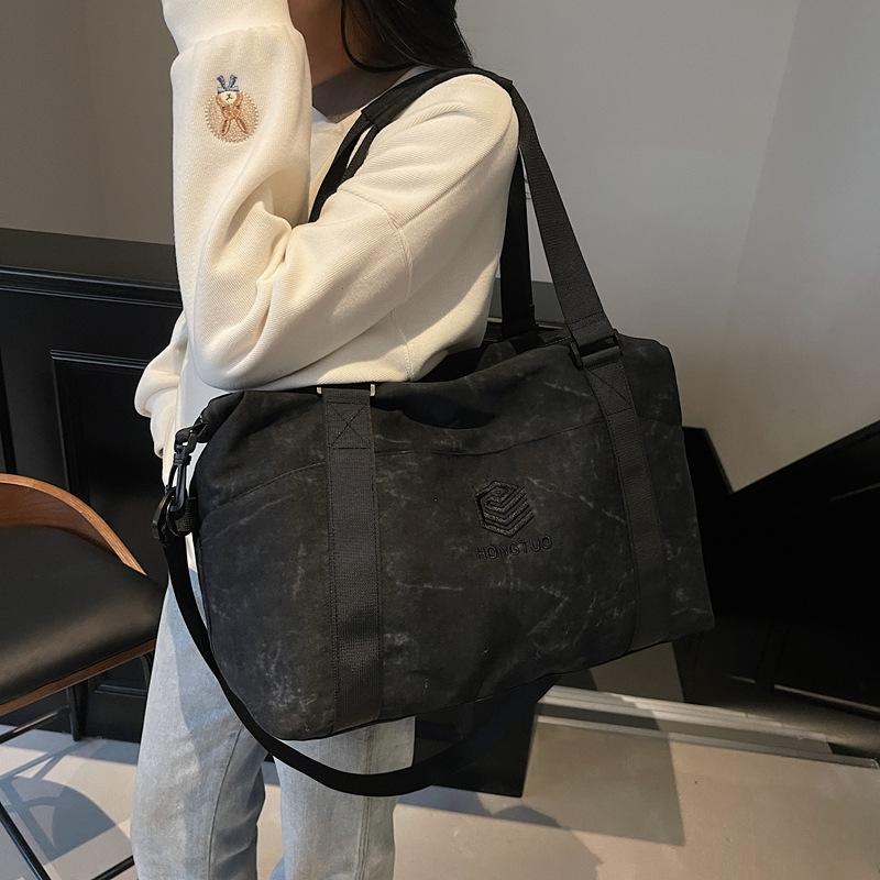 Mehrere Taschen Klassifizierung für Ausflüge und Spielen Tragbare Reisetasche Design zur Trennung von Nass und Trocken Fitness Tasche Kann mit einem Rollkoffer verwendet werden