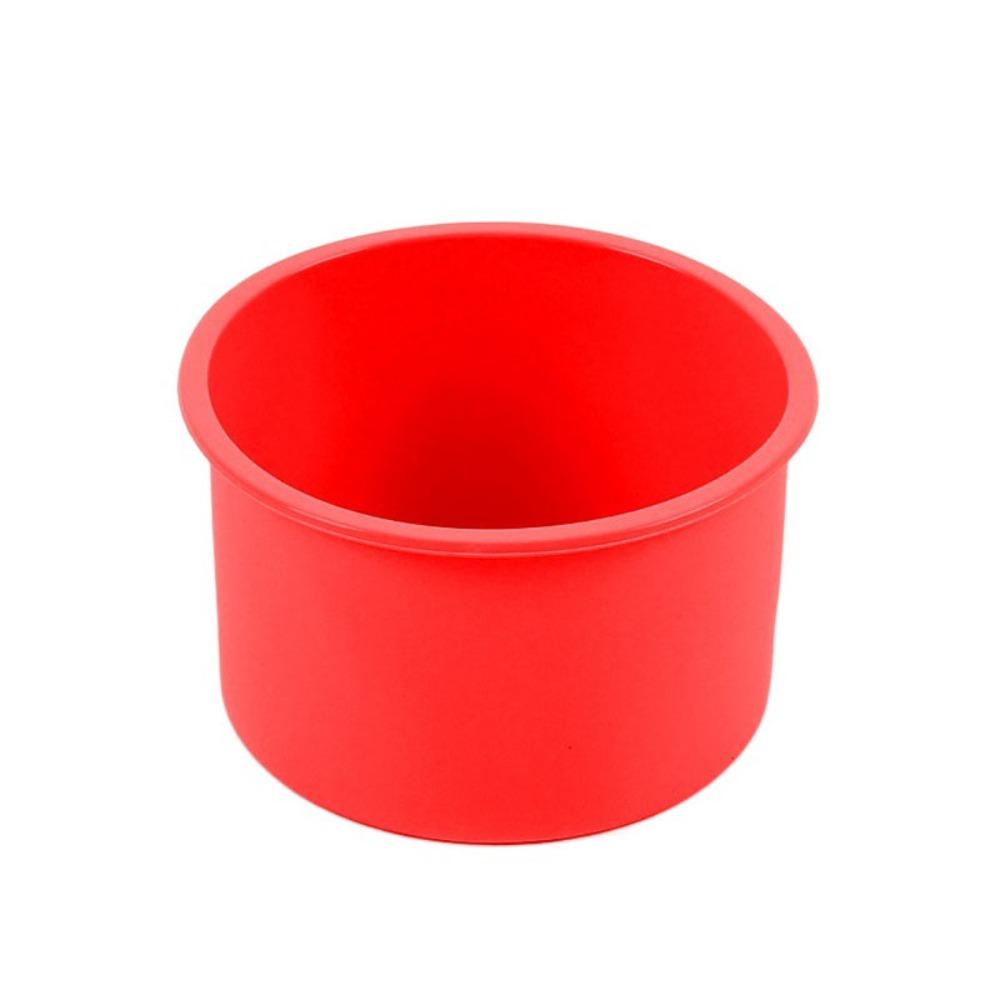 4Pcs 4 in Cupcake Mold Reusable Baking Pan Baking Tool Round Silicone Cake Pan  Pudding