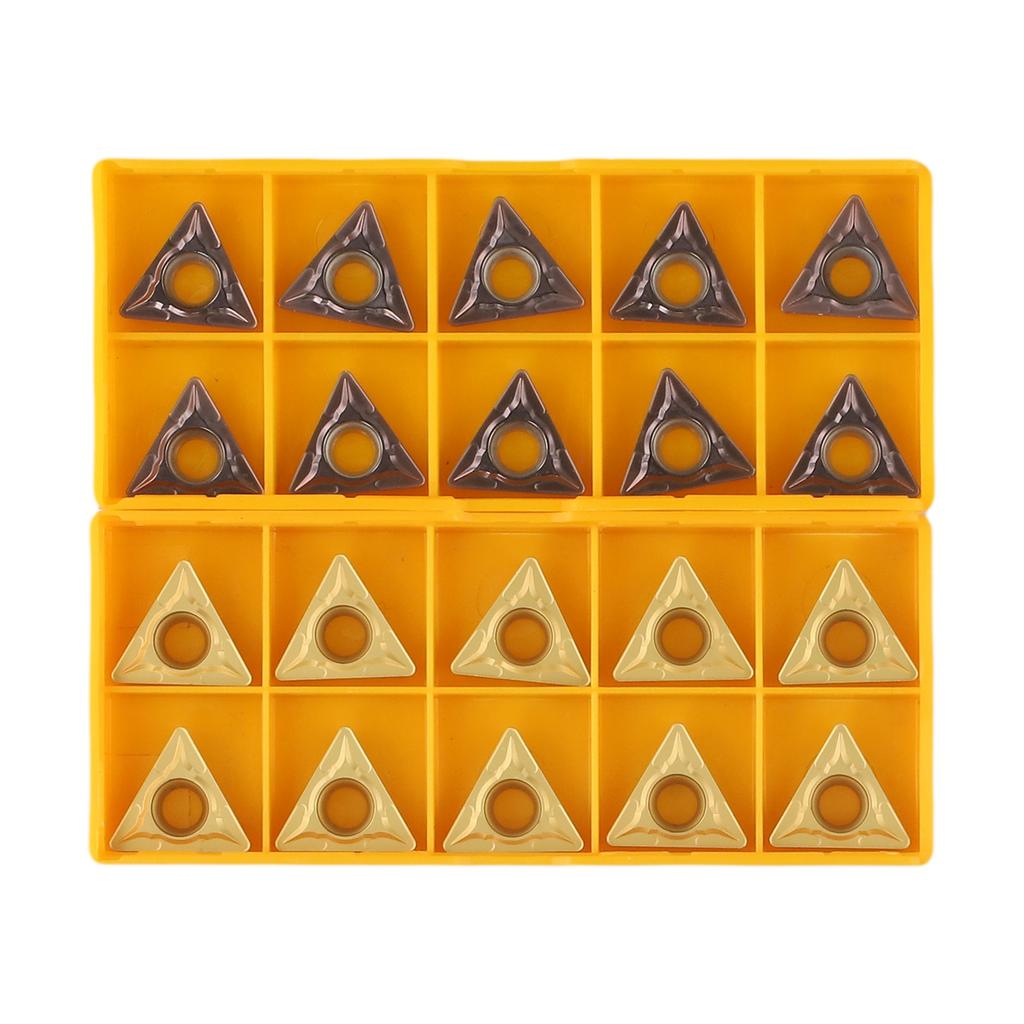 TCMT16T304 TCMT16T308 Carbide Inserts 20 Pieces for Metal Turning Tools Suitable for Finishing Steel Stainless and Cast Iron