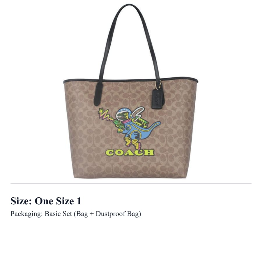 COACH PVC Totebaga, Iepirkumu soma, Rokassoma