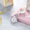 Lancardo Nurse Pocket Watch for Clip Easy to Baked Varnish 3 Colors to Choose Stretchable Watch, Nurses, Type, Unisex, Numbers, Read, Women's, Petals,