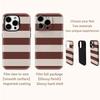 Earth Tone Stripes Phone Case for IPhone 16 15 14 13 12 11 X XS XR XSMAX 7 8 Pro Max Plus Double-layer Back Cover