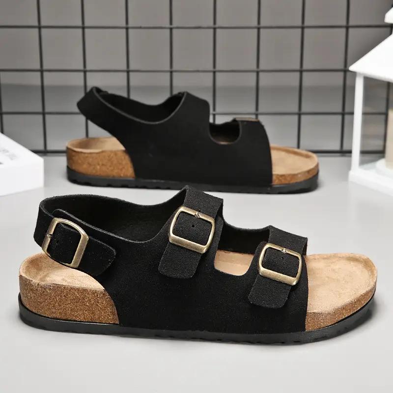 

Fashion Men Shoes Women Outdoors Luxury Sandals for Men Breathable Thick Bottom Unisex Soft EVA Non-slip Women Sandals Summer 2024 Beach 36 чорний