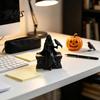 Gothic Crow Queen Figurine 3D Printed Figurine, Cloaked Robe Statue with Detailed Ornate Collectible Crow, Spooky Desktop Ornament for Home