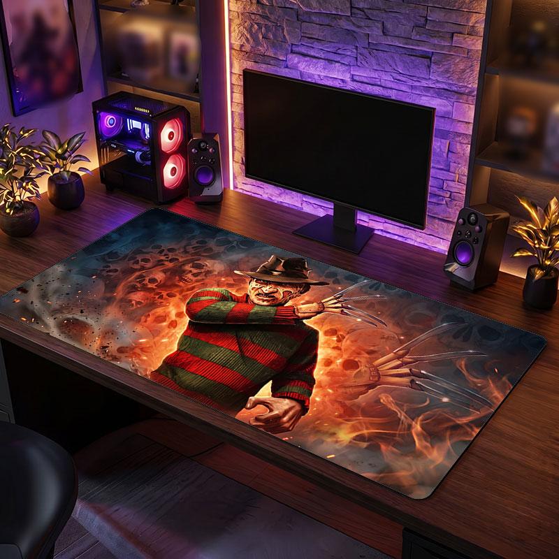 Big Mouse PadA Nightmare on Elm Street Freddy Krueger Extended Soft Desk Mat Gaming Office Computer Table Decor Mat