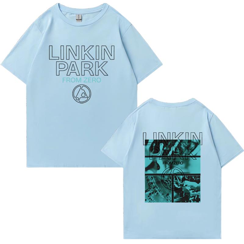2025 Hot Sale Linkin Park From Zero World Tour Short Sleeve T-shirts Unisex Hip Hop Summer Cotton Men Women Oversized Tee Shirt
