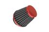 101 Octane Powerfilter Air Filter/Cone/Cone, Red, Straight, 38mm