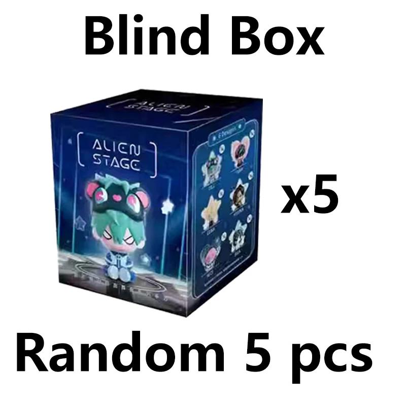 Non-Toxic Blind Box Alien Stage Free Stage Series Animation Peripherals Collection Model Doll Surprise Gifts Toys Desktop Ornaments