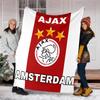 AFC Ajax printed throw blanket—soft,warm;versatile blanket for all seasons—perfect as &air-conditioning throw,nap blanket