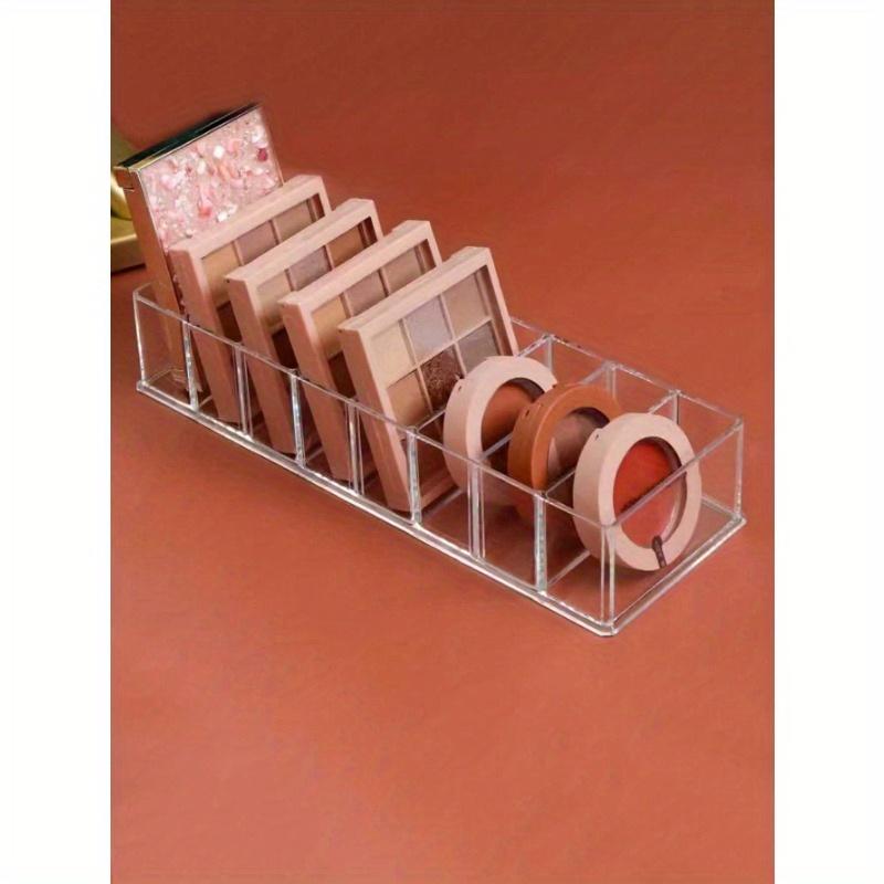 

1 шт. Коробка для хранения косметики Держатель для палеток теней Румяна Организатор для помады Ящик для пудры Подставка для духов и блесков для губ Футляр для помады one-size чистый