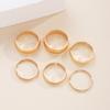 6Pcs Minimalist Plain Band Ring Set For Women Gold Plated Stackable Simple Dainty Stacking Rings Daily Wear Jewelry Gifts 2026