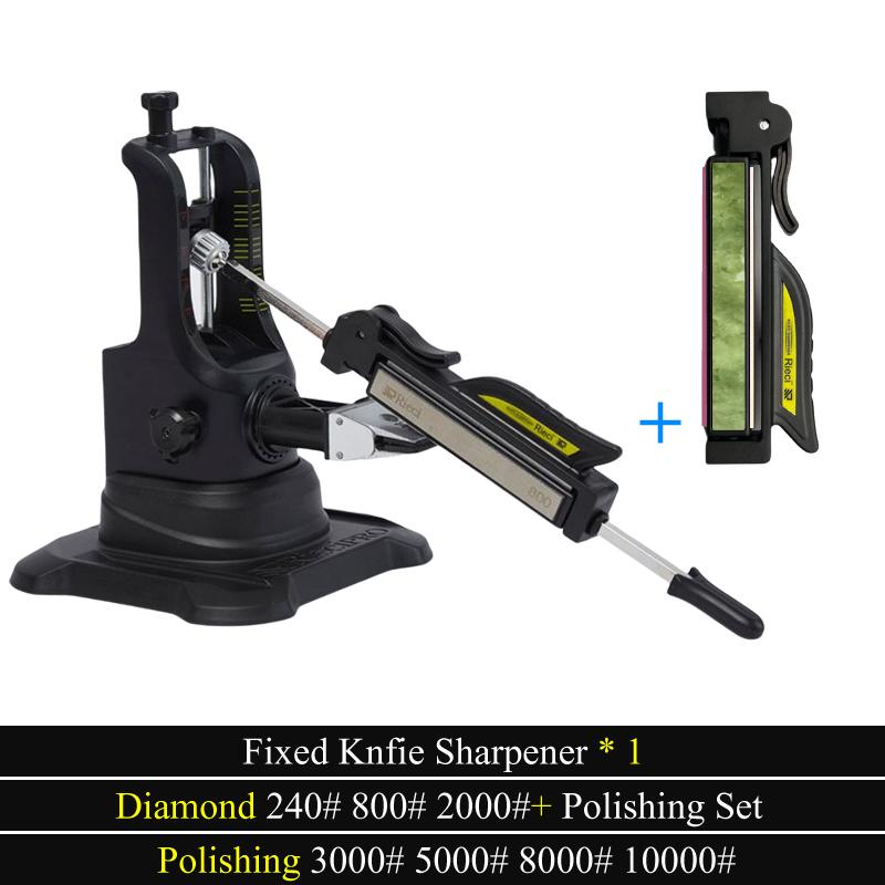 Kitchen Fixed Knife Sharpener Professional Sharpener for Knives Diamond Stone Polishing Precision Adjusted from 15-30 degrees