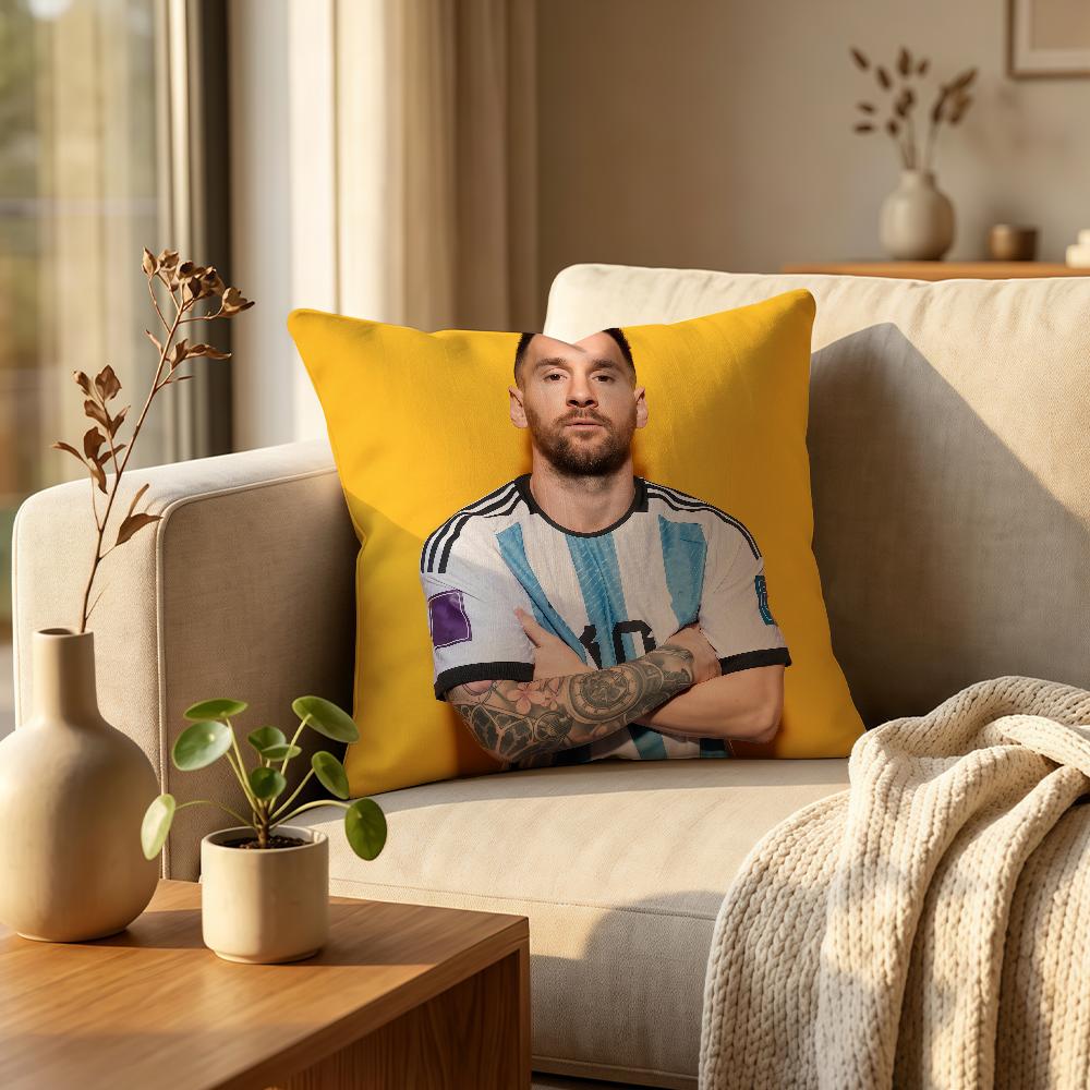 Goat Football Cushion Cover Comfortable Decorative For Bedroom Living Room Dormitory Picnic And Holiday Decoration Mmessi