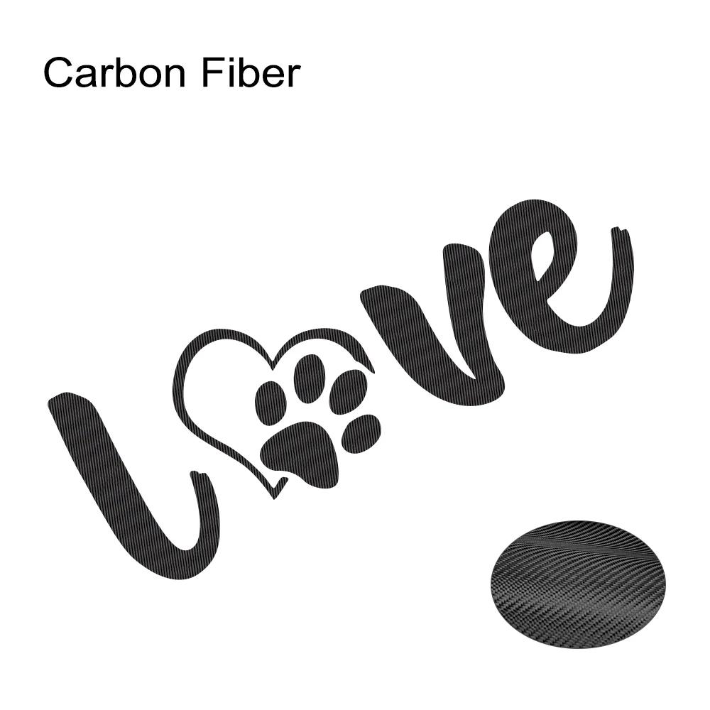 Paw Love Dog Footprint Graphic Car Sticker Creative Auto Body Decoration Vinyl Decal Accessories For Car Truck Off-road SUV Van