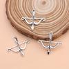 10Pcs Silver Plated Bow And Arrow Charms Pendants For Jewelry Making Diy Necklace Bracelet Earrings Key Chain Accessories