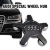 4pcs 135mm Car Wheel Rim Five Claws Center Cap Hub Covers Badge Auto Accessories For Qaz14 A3 A4L A5 A6L A7 Q5 A8L TT R8 S6 S A1