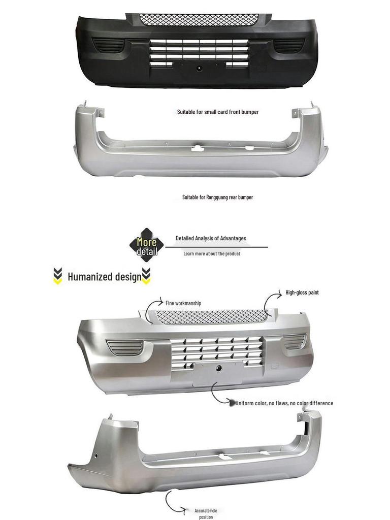 Kompatybilne zderzaki do modeli Wuling Rongguang: Nowa Karta, Mała Karta, S, V – Przód i Tył