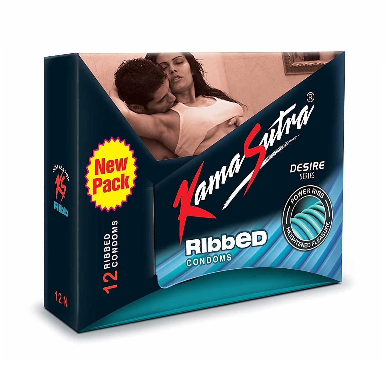 РџСЂРµР·РµСЂРІР°С‚РёРІС‹ СЂРµР±СЂРёСЃС‚С‹Рµ (12 С€С‚), Ribbed Condoms,  Kamasutra