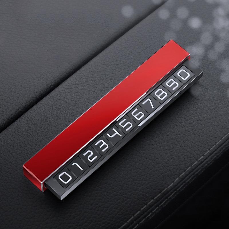 Car Phone Number Temporary Car Parking Card Plate Luminous Phone Number Holder Hidden Parking Telephone Number Plate Accessories