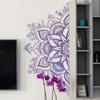 Lotus Wall Sticker Boho Mandala Flower Removable Wall Decals For Living Room Bedroom Tv Wall Decoration