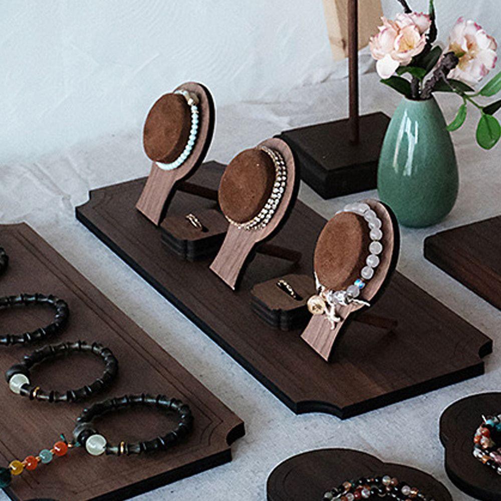 Wood Bracelet Tray Organizer Hand Jewelry Holder Simple Jewelry Display Stand  Gift