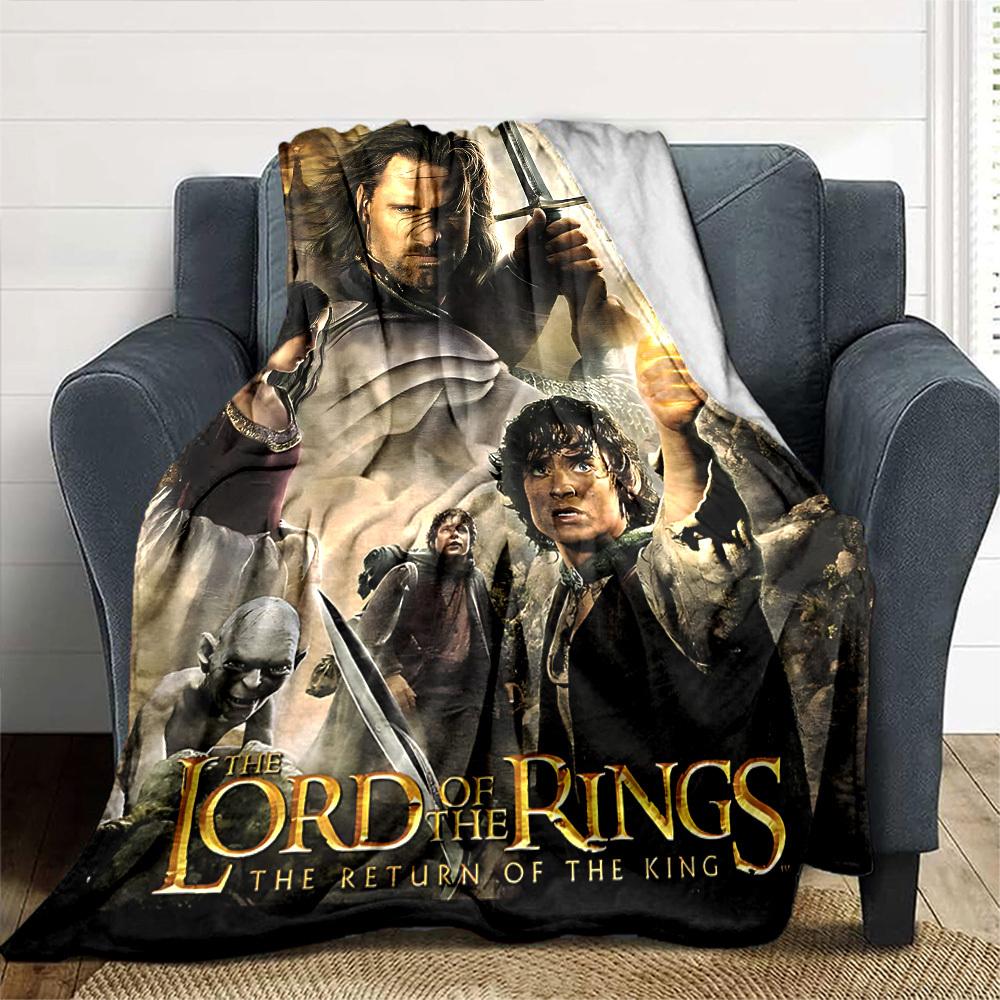 1pc Lord of the Rings Return of the King Flannel Blanket Soft Warm Throw for Home, Office, Travel, All-Season Cozy Bedding GiftL1215