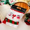 25Pcs Plastic Bags Christmas Candy Bag Merry Christmas Gift Packages Bags  Party Supplies