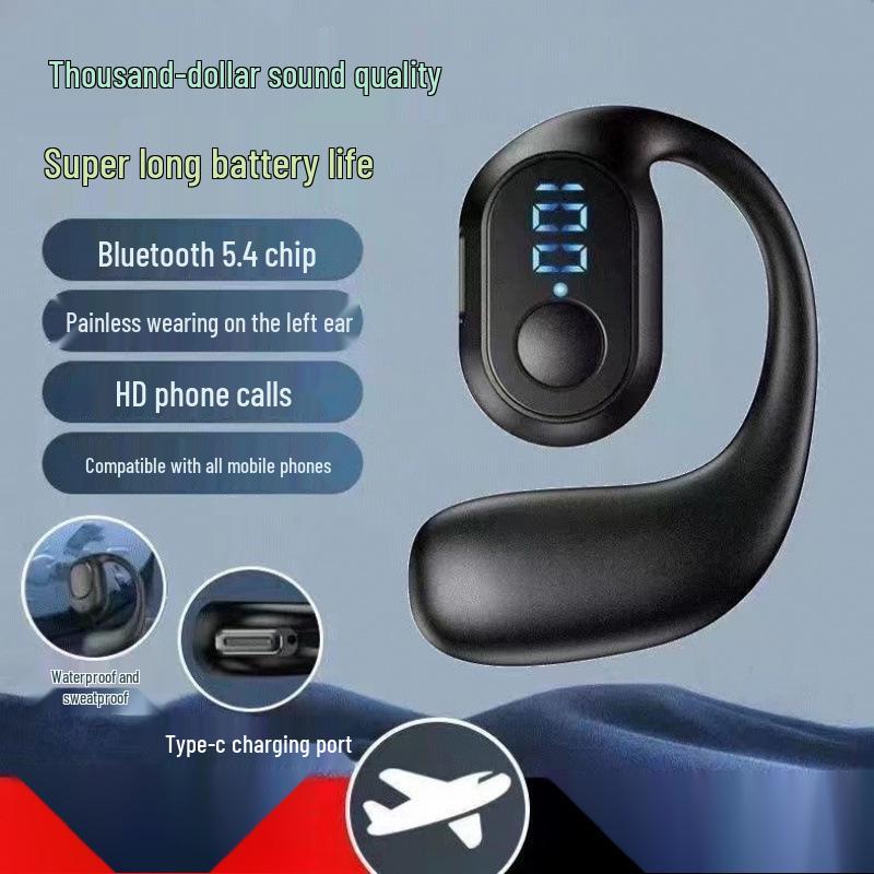 Long-Lasting Bluetooth Headphones with In-Ear and Over-Ear Options & Digital Display