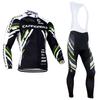 Men Women Cycling Jersey Set Long Sleeve Quick Dry Breathable Performance Wear Road Mountain Bike Winter