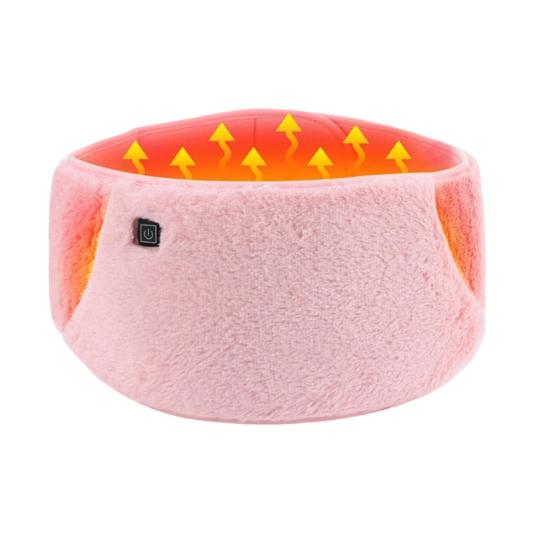 Electric Heated Belt for Waist And Back Adjustable Closure Soft Heating Strap with Hand-Warming Pockets 3 Heat Settings Waist Heat