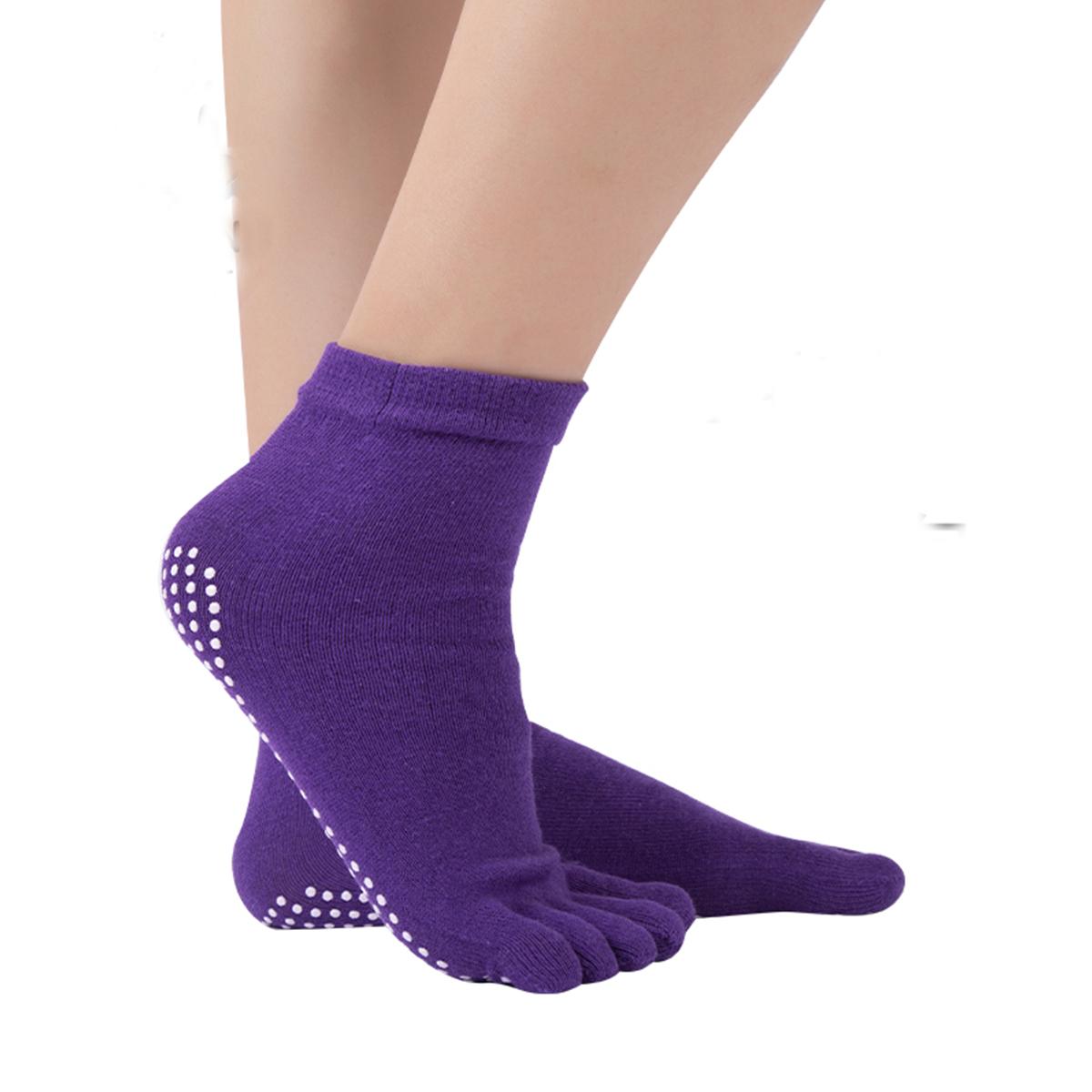 SHENGDE Anti Slip Sport Fitness Gym Woman Pilates Sock High Quality Custom Grip Yoga Sock