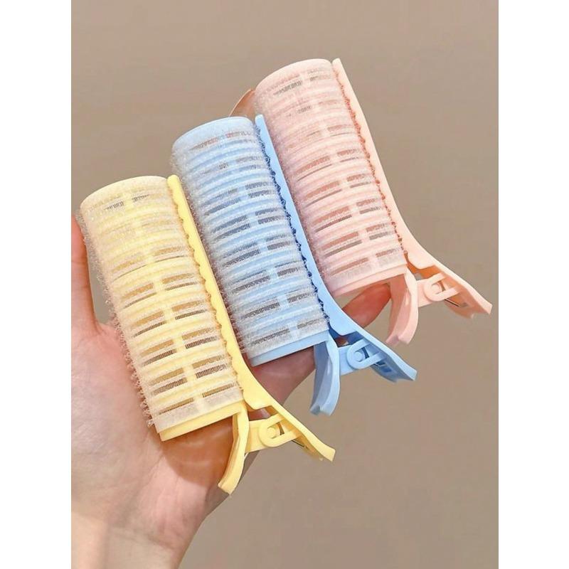 1pc French Style Hair Roller Student Fluffy Clip Slouchy Curling Iron Top Hair Root Clip Air Bangs Curling Iron Clip,Hair Accessories Hair Curlers
