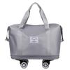 Large Capacity Multi-Functional Travel Bag with Universal Wheels and Luggage Handle Attachment